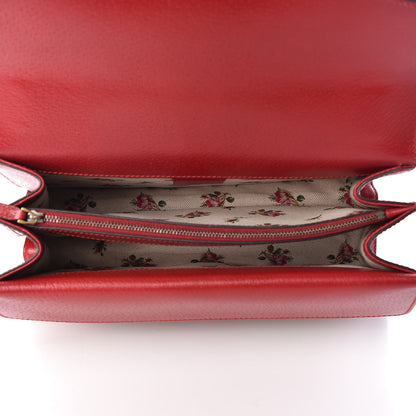 Gucci Calfskin Web Floral Embroidered Small Dionysus Shoulder Bag Hibiscus Red 5 of 12