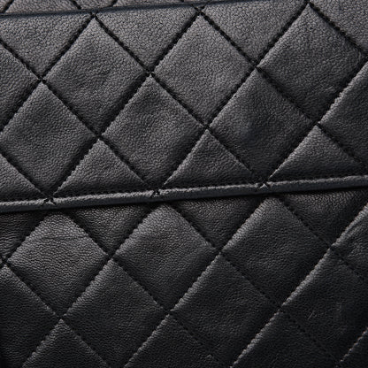 Chanel Lambskin Quilted Medium Single Flap Black 14 of 15