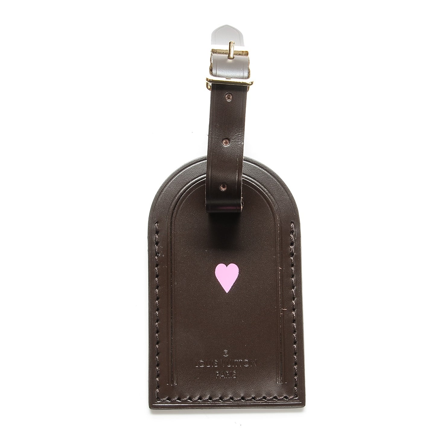 Calfskin Luggage Tag Ebene