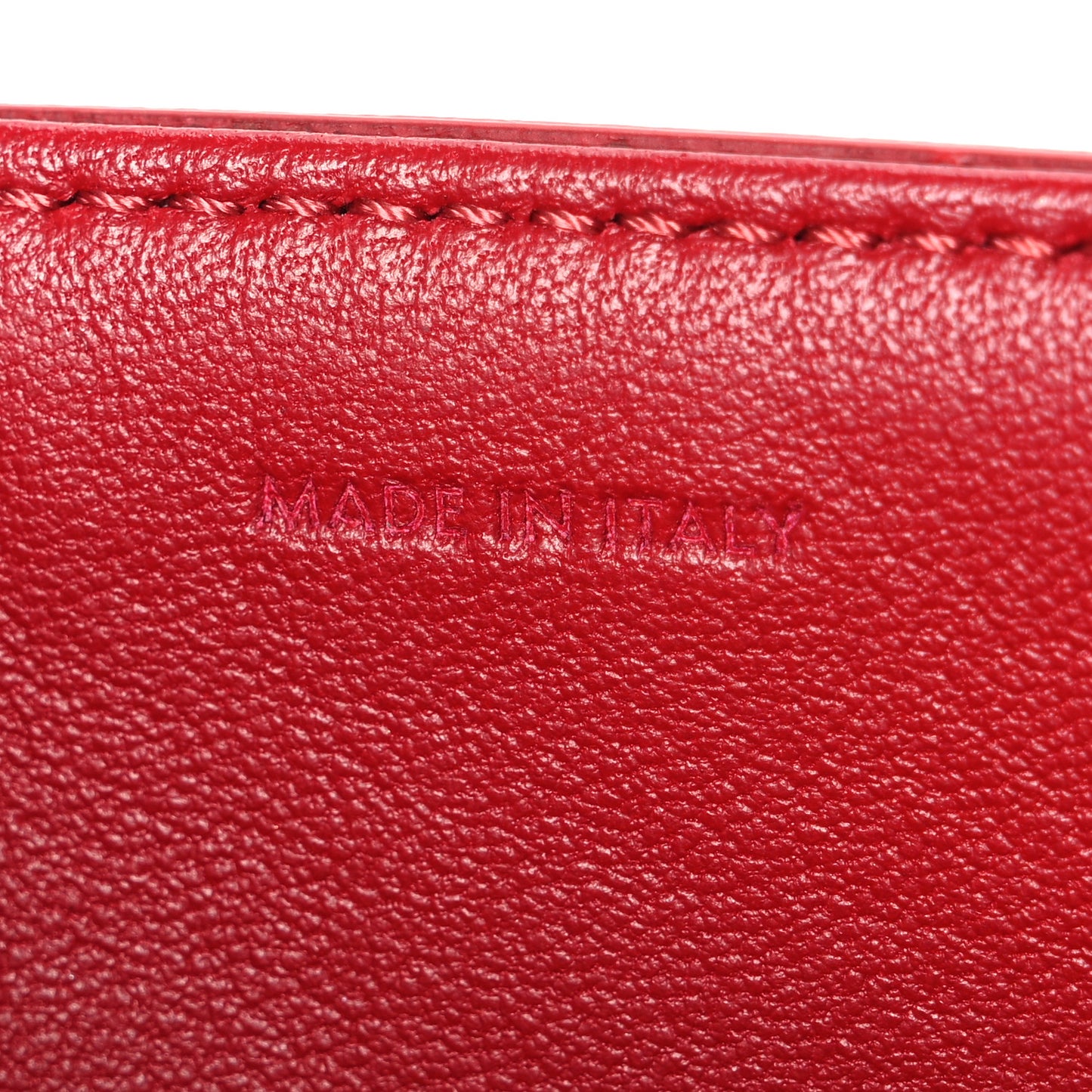 Shiny Calfskin Medium Triomphe Red Red