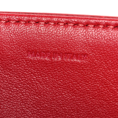 Celine Shiny Calfskin Medium Triomphe Red Red 7 of 11