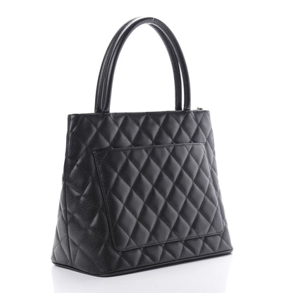 Chanel Caviar Quilted Medallion Tote Black 3 of 12