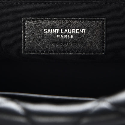 Saint Laurent Calfskin Y Quilted Monogram Small Loulou Bowling Bag Black 6 of 7