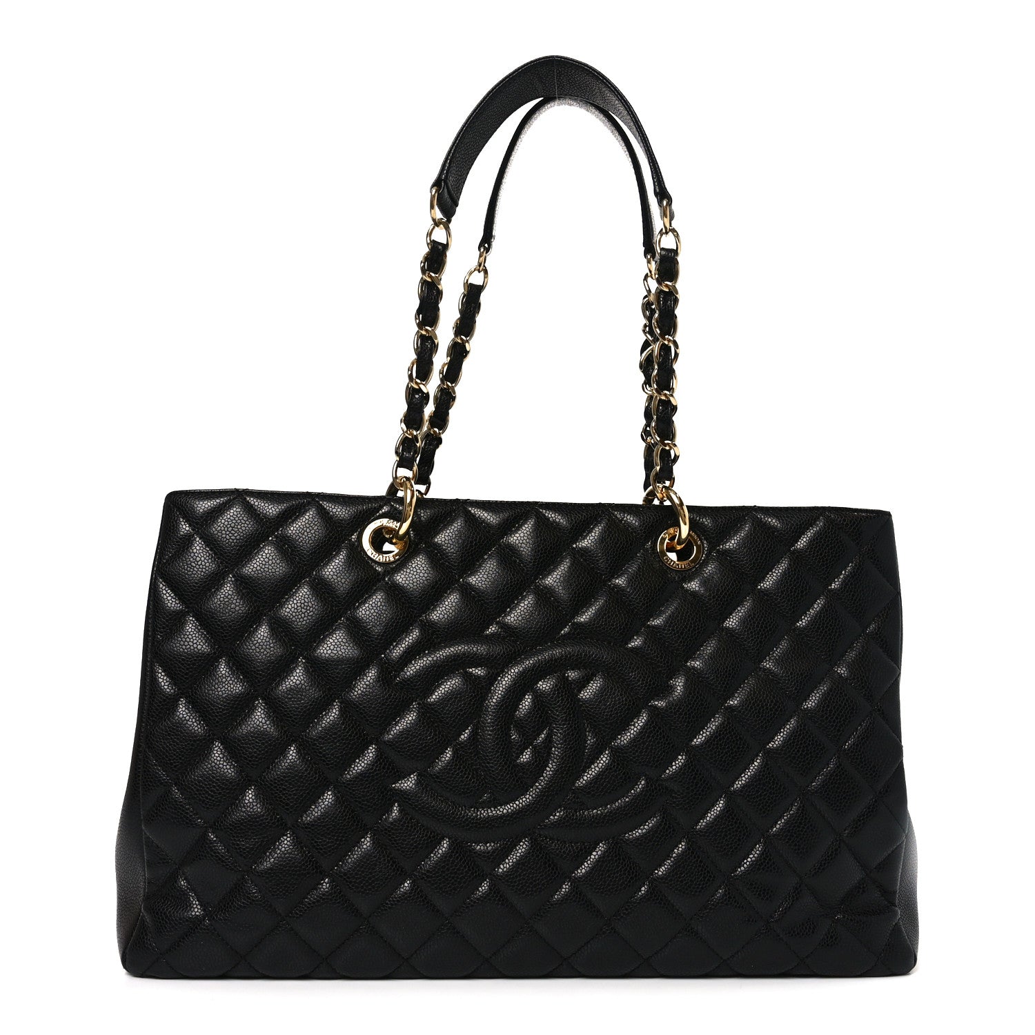 Chanel Caviar Quilted XL Grand Shopping Tote GST Black 1 of 10
