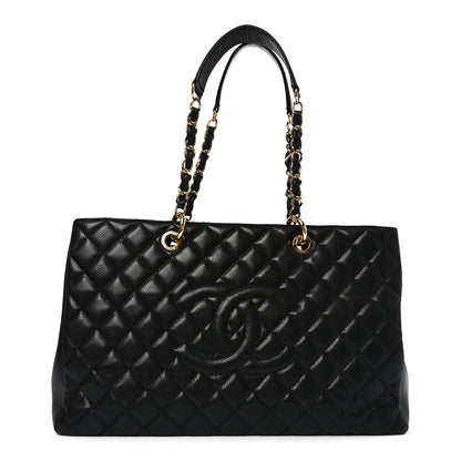Chanel Caviar Quilted XL Grand Shopping Tote GST Black 1 of 10
