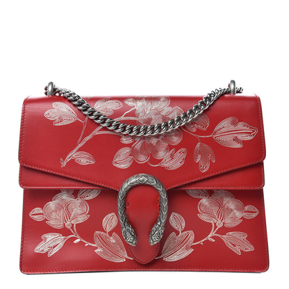 Gucci Calfskin Chinese New Year Medium Dionysus Shoulder Bag Hibiscus Red 1 of 11