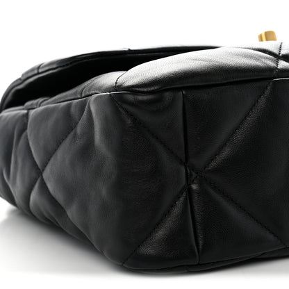 Chanel Lambskin Quilted Large Chanel 19 Flap Black 8 of 10
