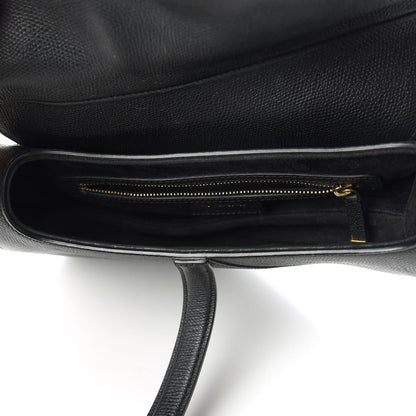 Christian Dior Grained Calfskin Saddle Bag Black 5 of 10
