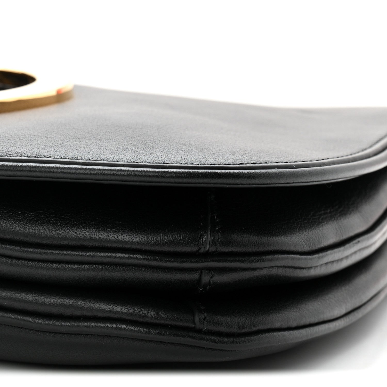 Gucci Roxy Calfskin Web Medium Blondie Top Handle Shoulder Flap Bag Black 10 of 10