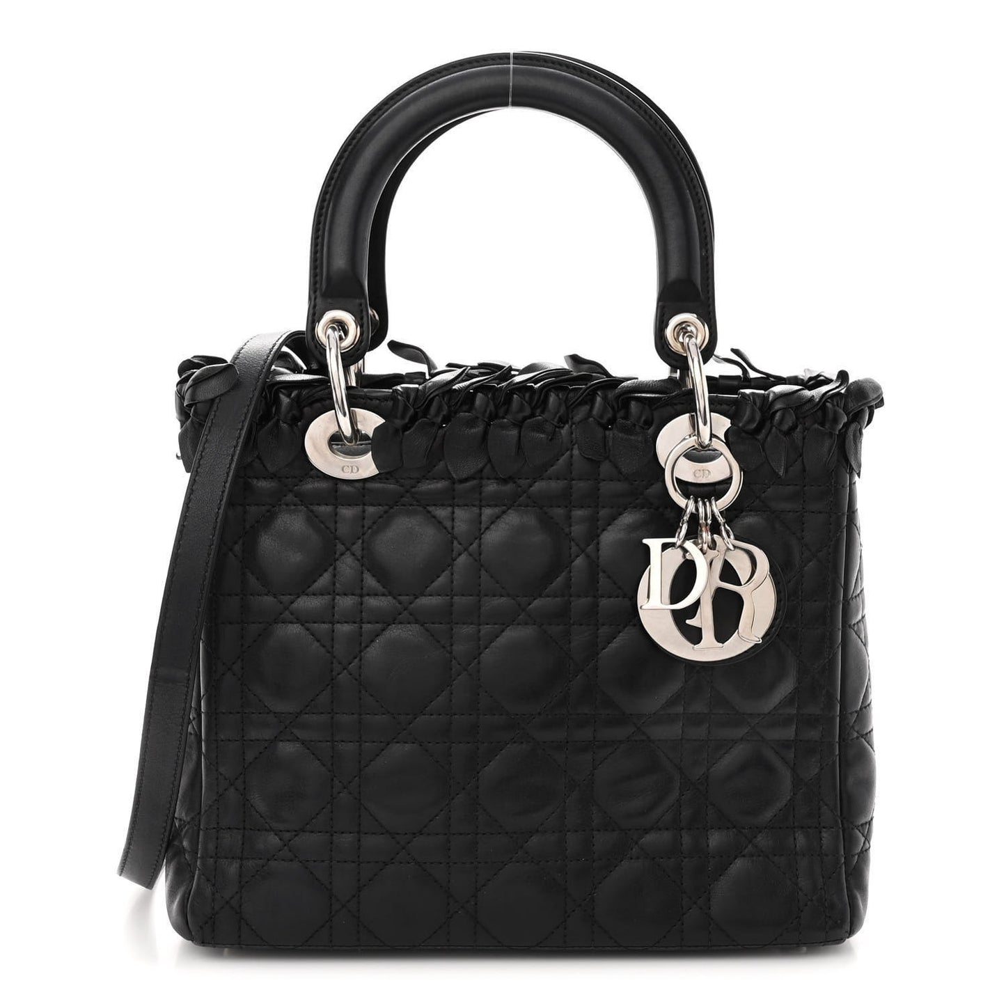 Lambskin Cannage Medium Lady Dior Black
