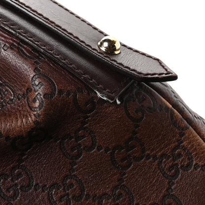 Gucci Guccissima Medium Horsebit Chain Hobo Dark Brown 11 of 11