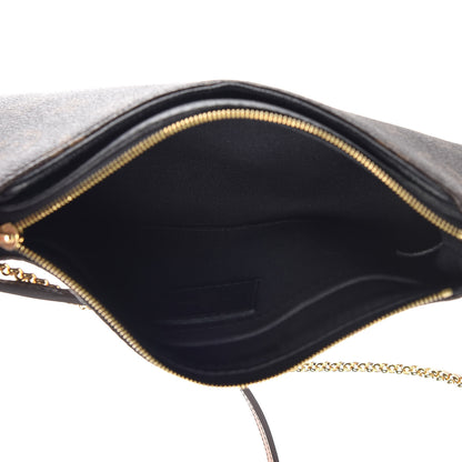 Louis Vuitton Monogram Pallas Clutch Black 5 of 10