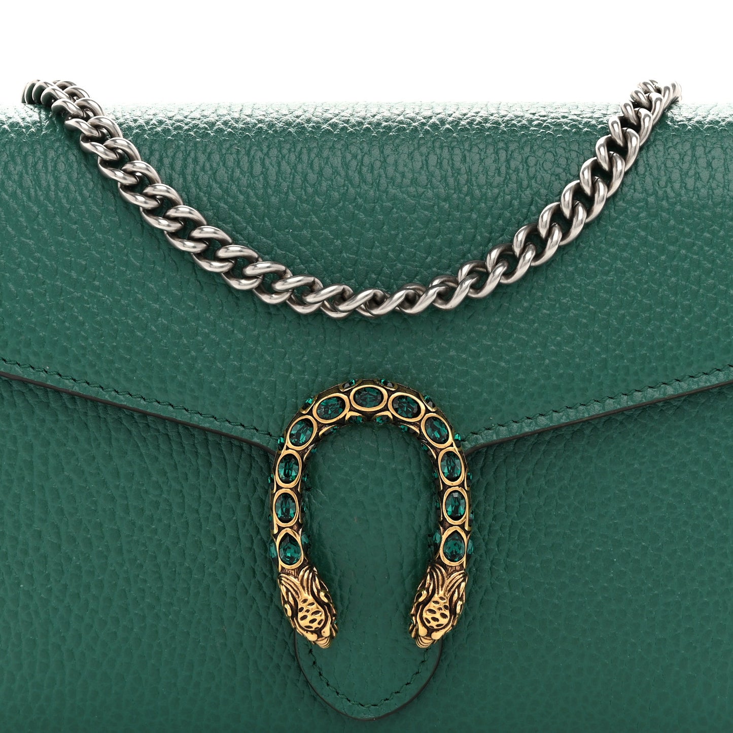 Calfskin Mini Dionysus Chain Wallet Emerald