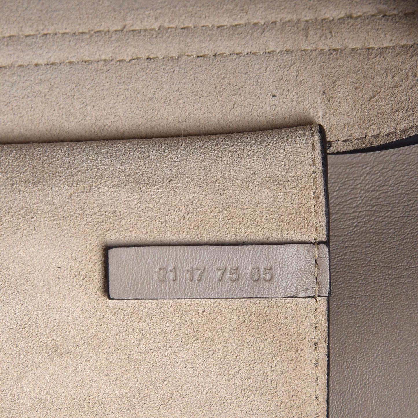 Suede Calfskin Mini Faye Shoulder Bag Motty Grey