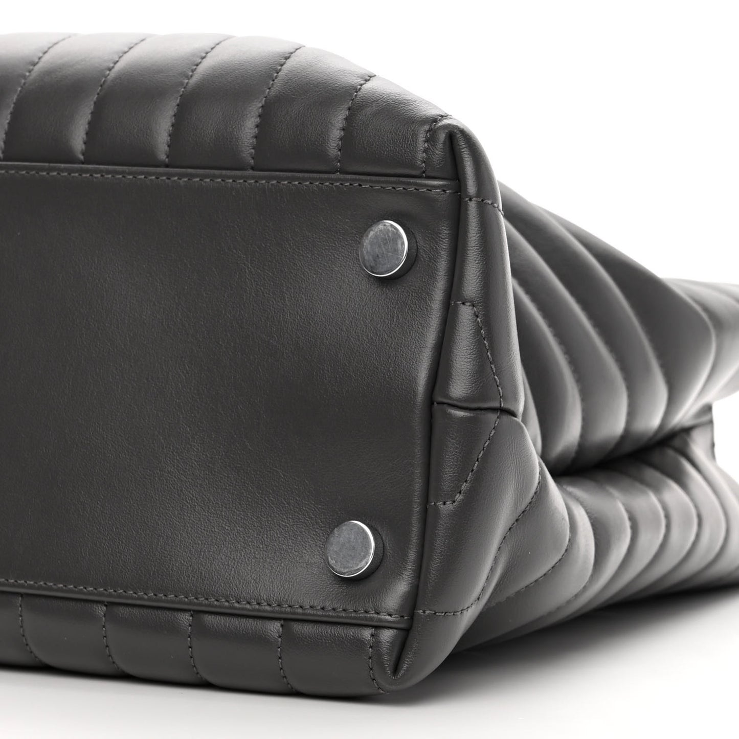 Calfskin Y Quilted Monogram Large Loulou Shopper Storm