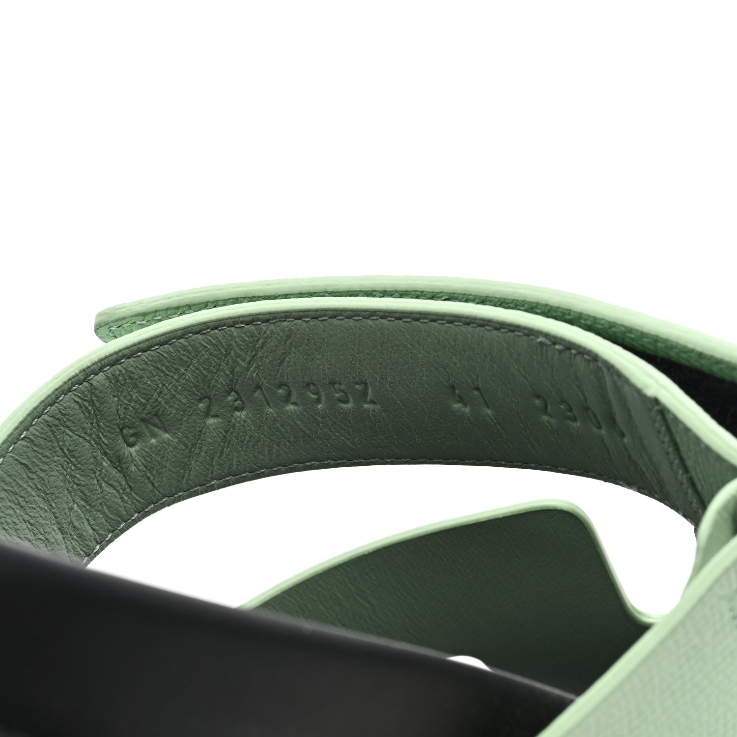 Hermes Epsom Womens Chypre Sandals 41 Vert Jade 8 of 8