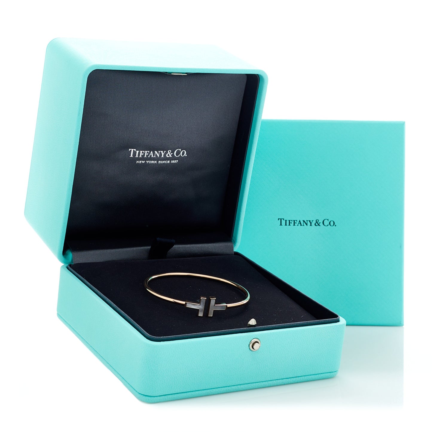 18K Rose Gold Mother of Pearl T Wire Bracelet