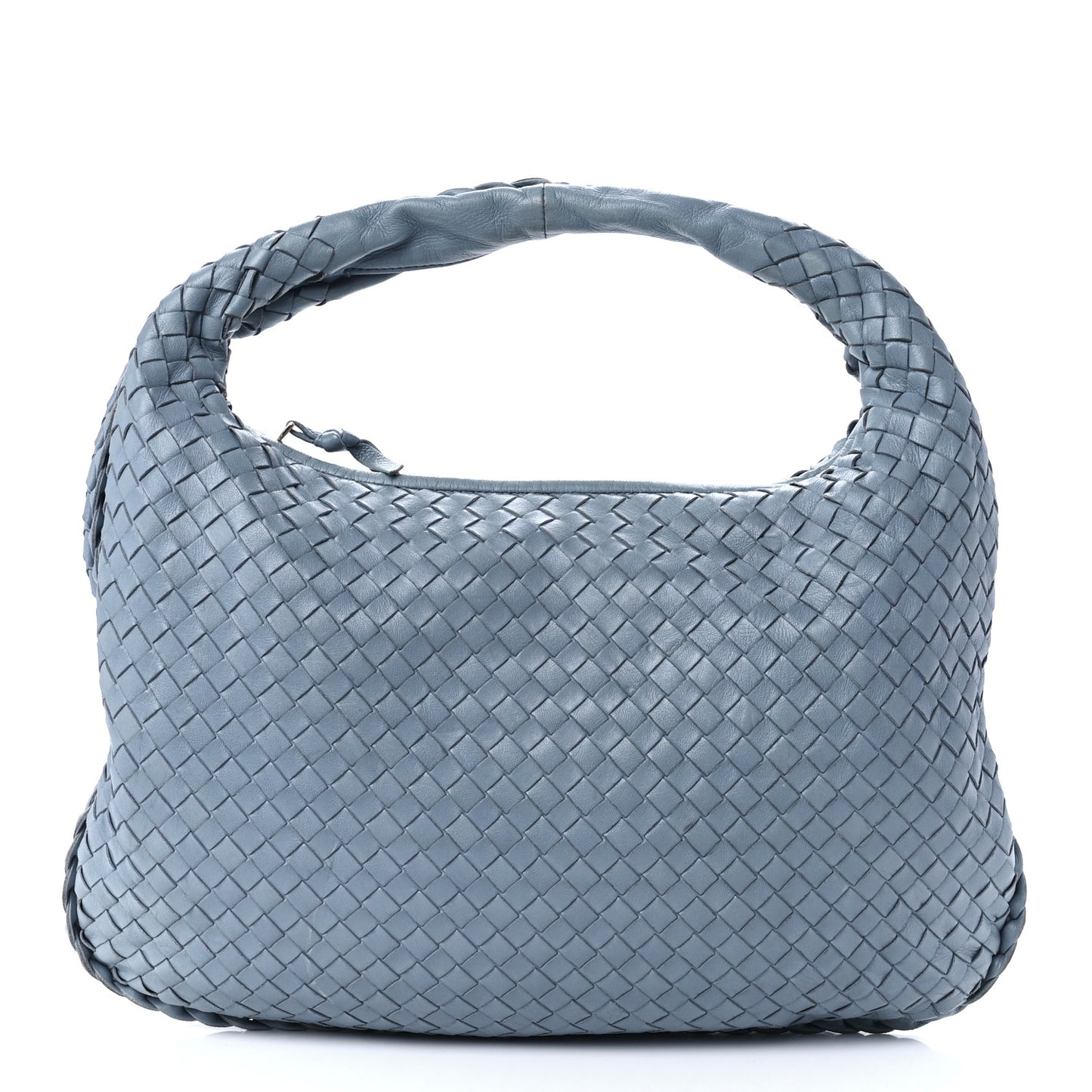 Nappa Intrecciato Medium Veneta Hobo Blue