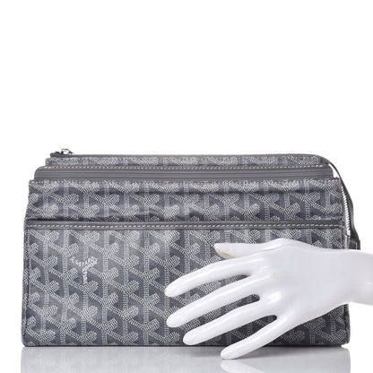 Goyard Goyardine Miroir Toiletry Bag GM Grey 2 of 7