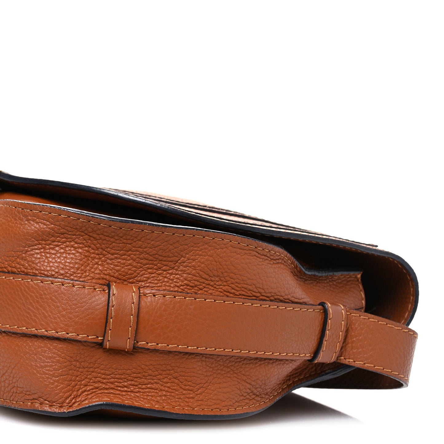 Calfskin Medium Marcie Round Crossbody Bag Tan
