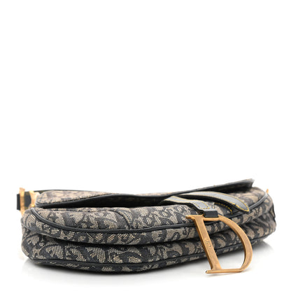Christian Dior Monogram Saddle Bag Blue 4 of 16