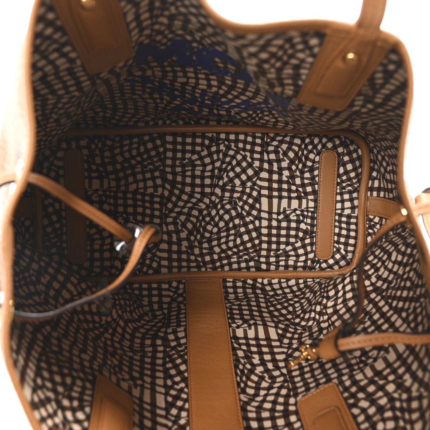 Visetos Medium Liz Reversible Shopper Tote Cognac