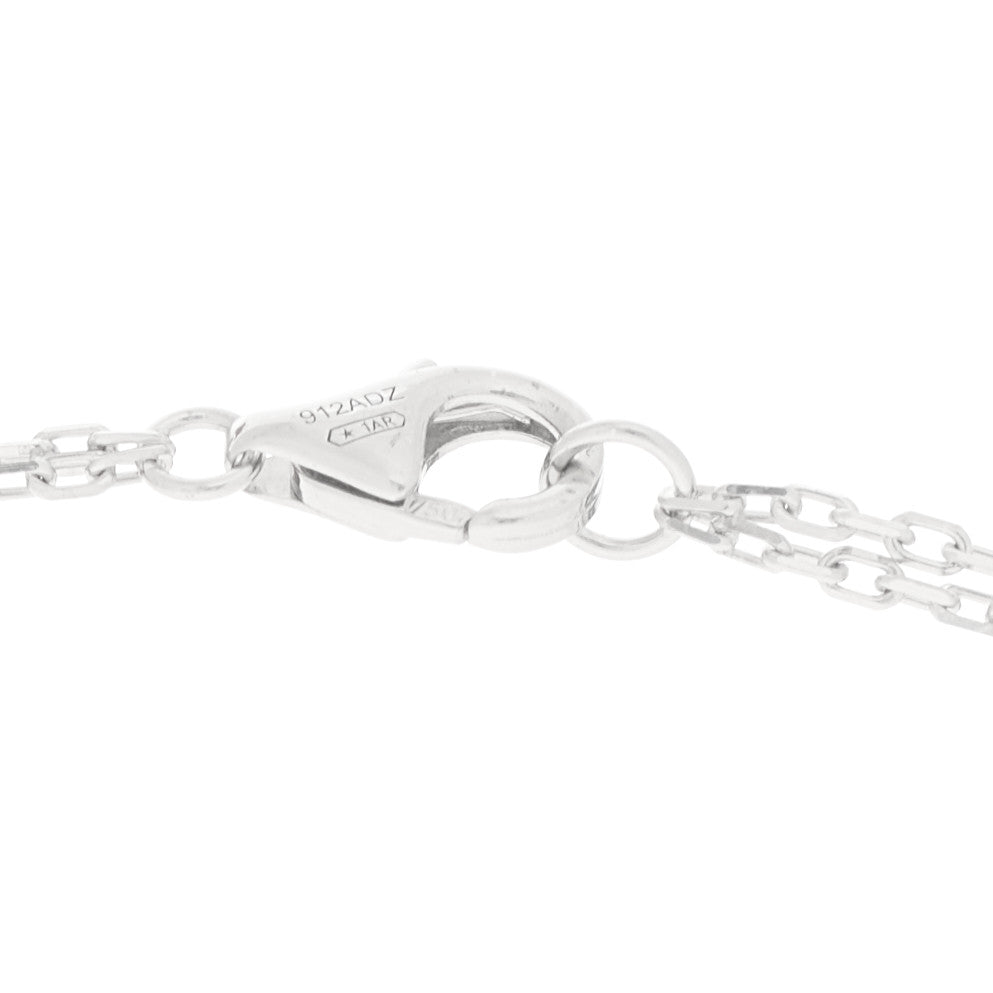 Cartier 18K White Gold 2 Diamond LOVE Necklace 5 of 6