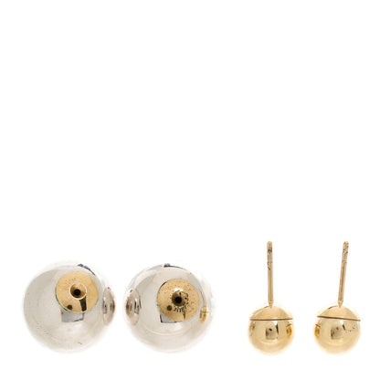 Christian Dior Mise En Dior Tribal Earrings Silver Gold 3 of 4