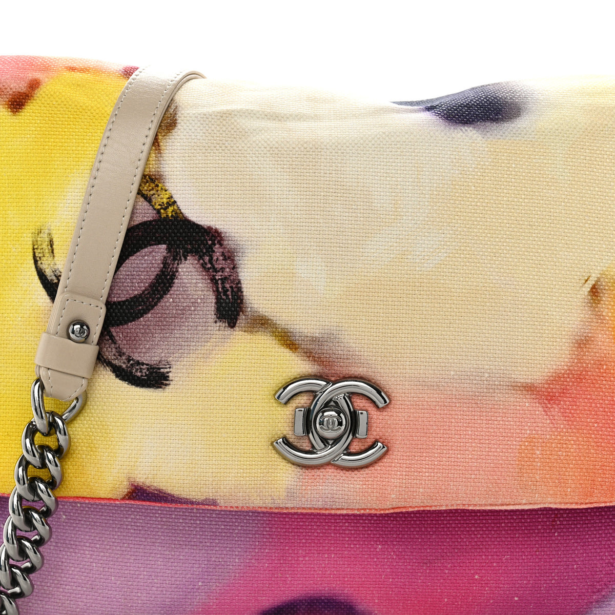 Chanel Printed Canvas Flower Power Messenger Flap 8 of 11