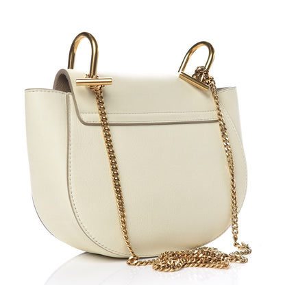 Chloe Calfskin Perforated Mini Drew Shoulder Bag White 3 of 12