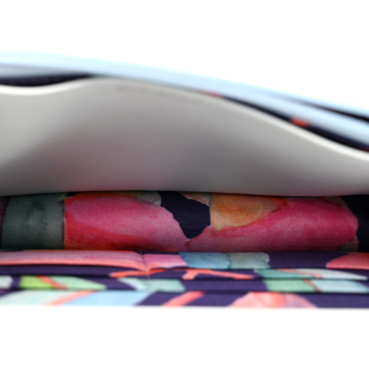 Canvas Quilted Jungle Jeans Wallet on Chain WOC Multicolor