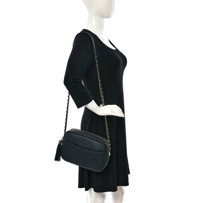 Chanel Iridescent Caviar Quilted Small Coco Tassel Camera Case Black 2 of 10