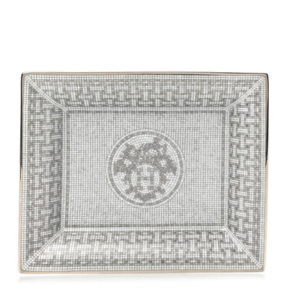 Hermes Porcelain Mosaique Au 24 Platine Change Tray 1 of 6