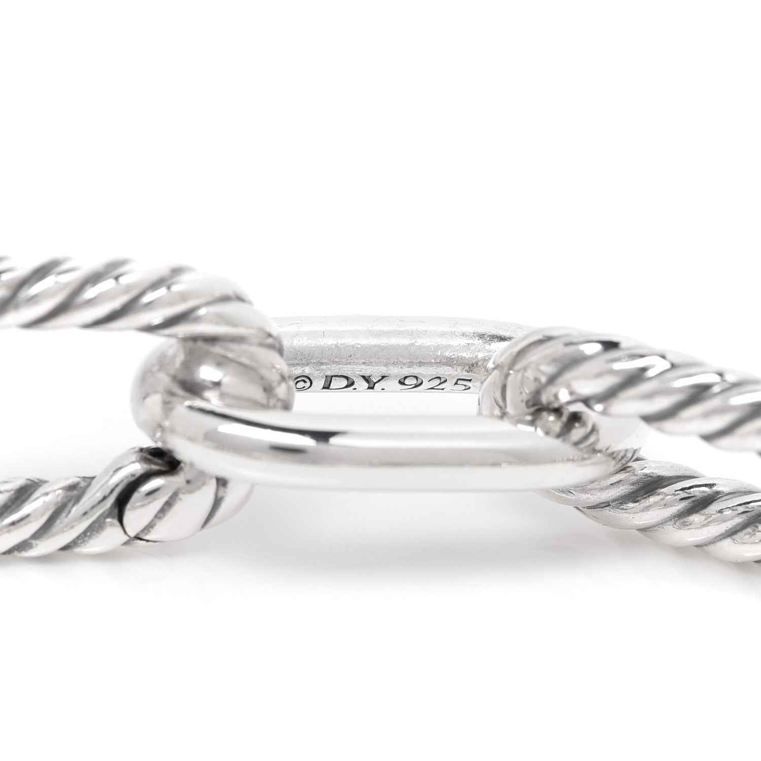 David Yurman Sterling Silver 18K Yellow Gold 11mm Madison Chain Bracelet 5 of 6