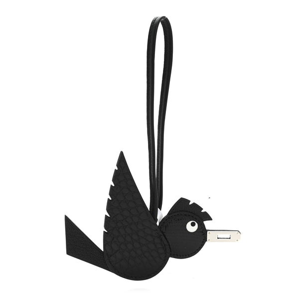 Hermes Epsom Chevre Mysore Swift Alligator Lizard Birdy Bag Charm