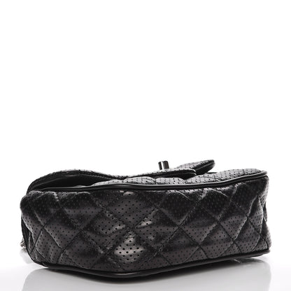 Chanel Lambskin Perforated Mini Rectangular Flap Black 4 of 8
