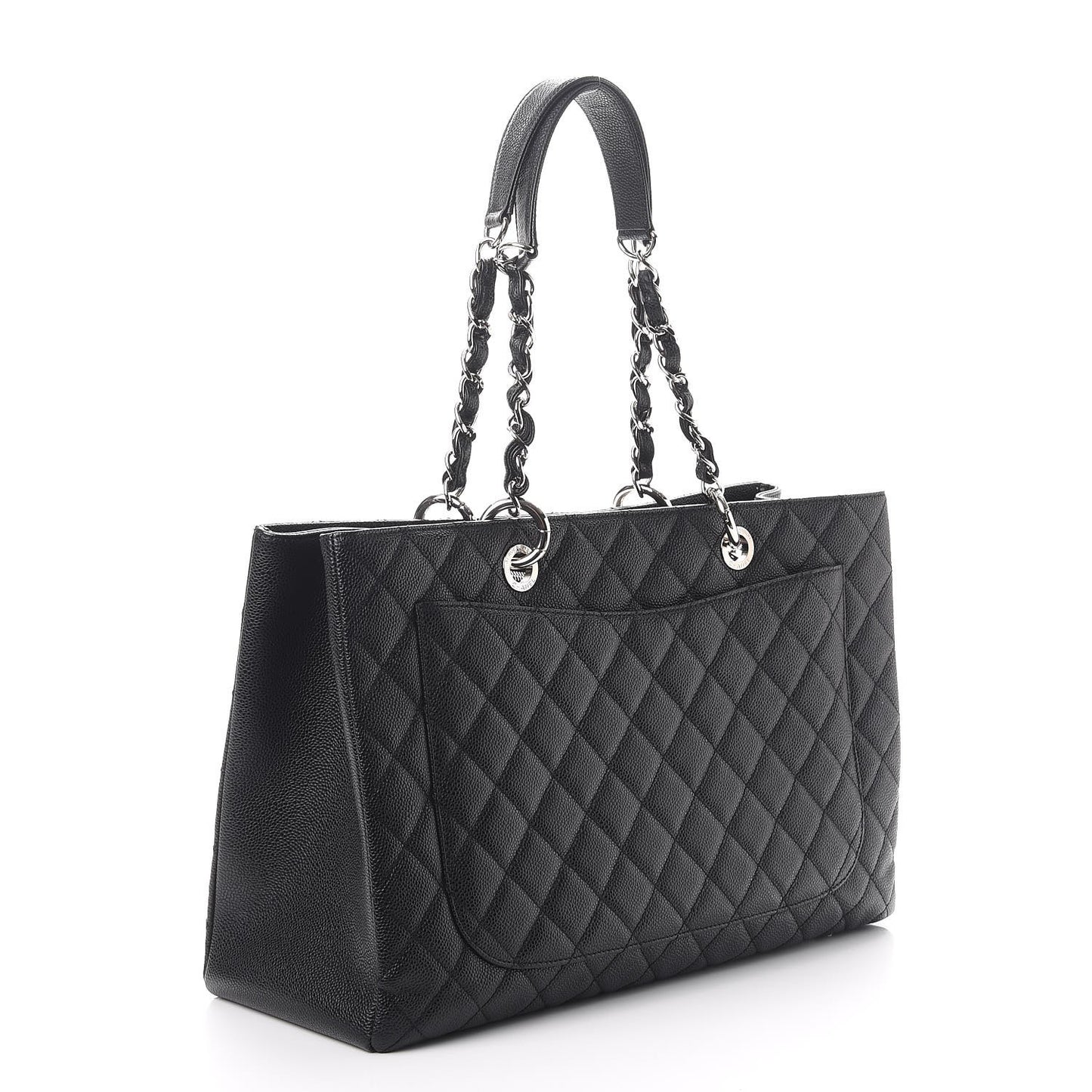 Caviar Quilted XL Grand Shopping Tote GST Black