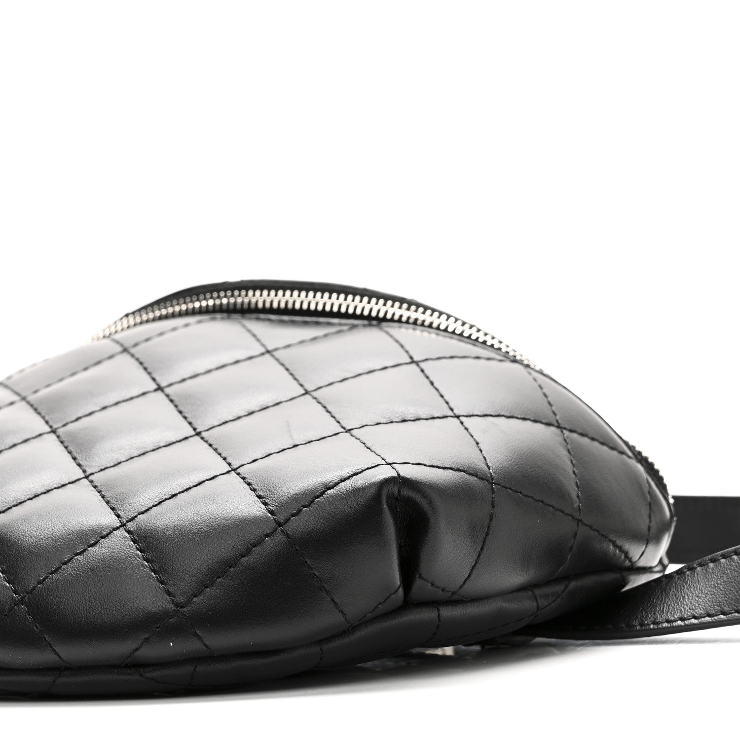 Chanel Calfskin Quilted Waist Belt Bag Black 10 of 10