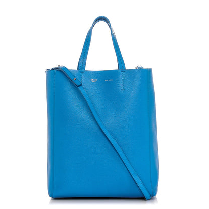 Celine Grained Calfskin Small Vertical Cabas Turquoise 1 of 8