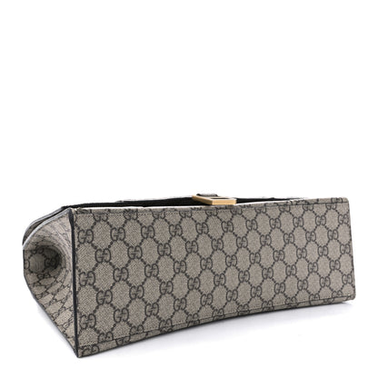 Balenciaga X GUCCI GG Supreme Monogram Medium Hourglass Top Handle Bag Beige Ebony 4 of 10