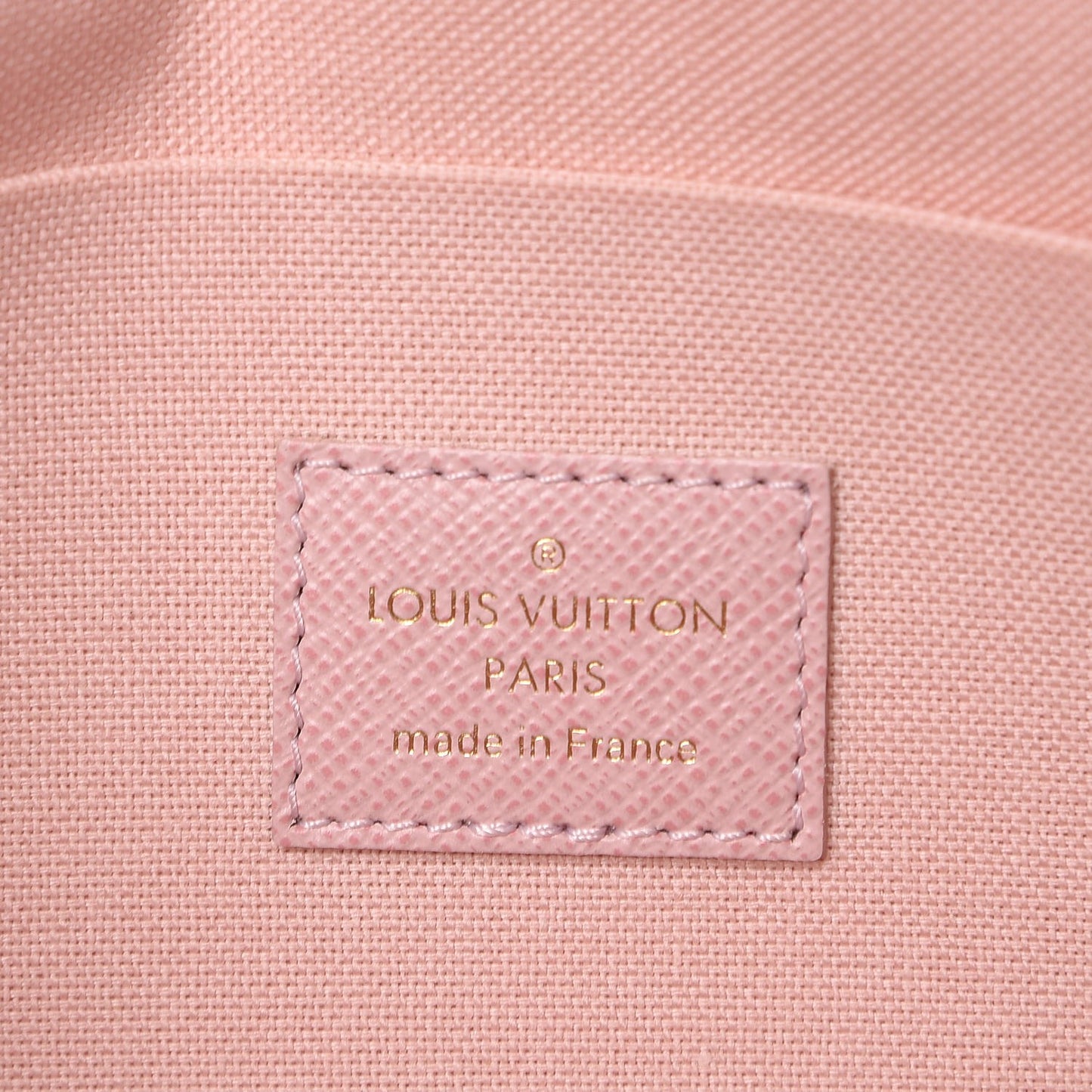 Damier Azur Pochette Felicie Chain Wallet Rose Ballerine
