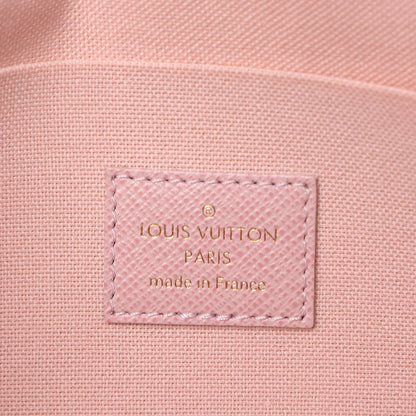 Louis Vuitton Damier Azur Pochette Felicie Chain Wallet Rose Ballerine 8 of 10