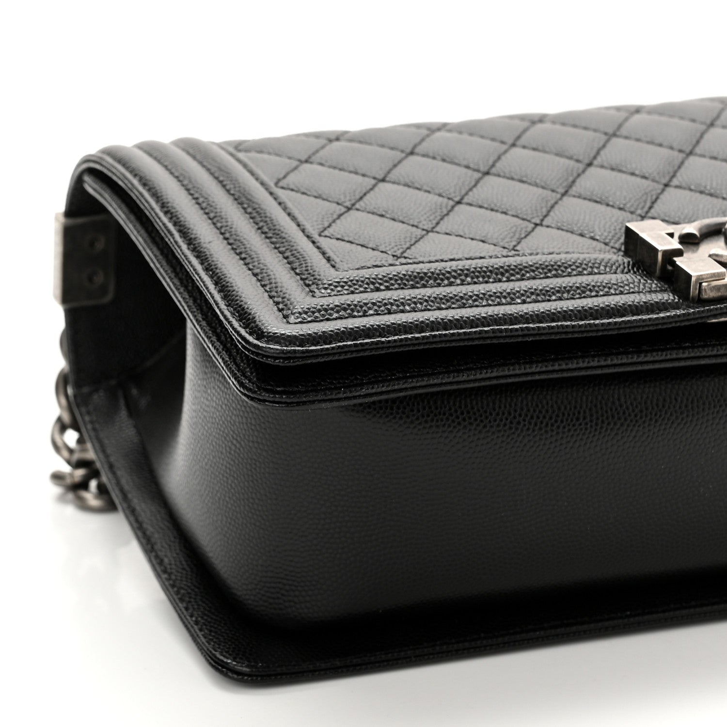 Chanel Caviar Quilted Medium Boy Flap Black 9 of 12