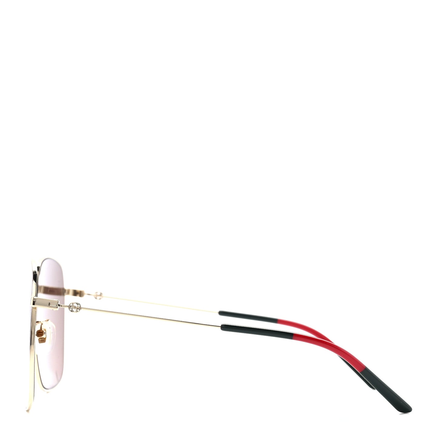 Web Rectangular Frame Interlocking G Sunglasses GG0394S Green Red