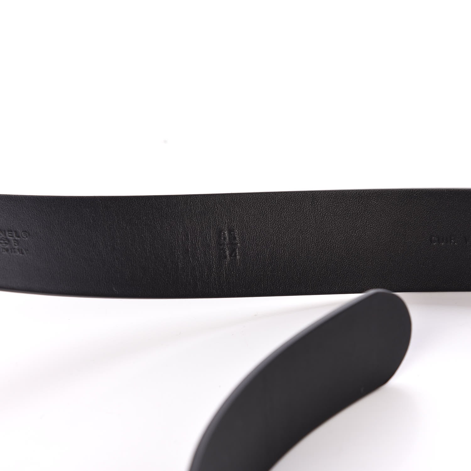 Chanel Calfskin Pearl CC Chain Belt 85 34 Black 5 of 9