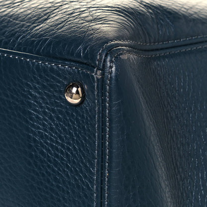Chanel Calfskin Cerf Executive Shopper Tote Blue 14 of 17