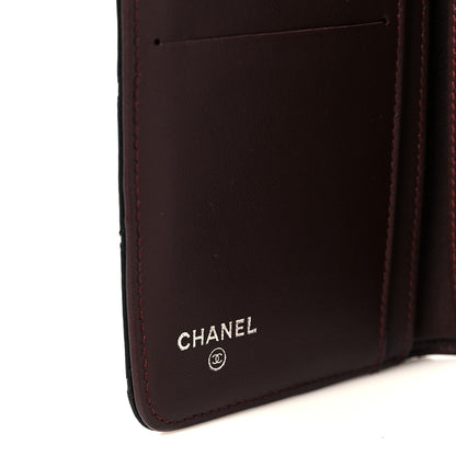 Chanel Lambskin Quilted Zipped Pocket Wallet Black 8 of 10