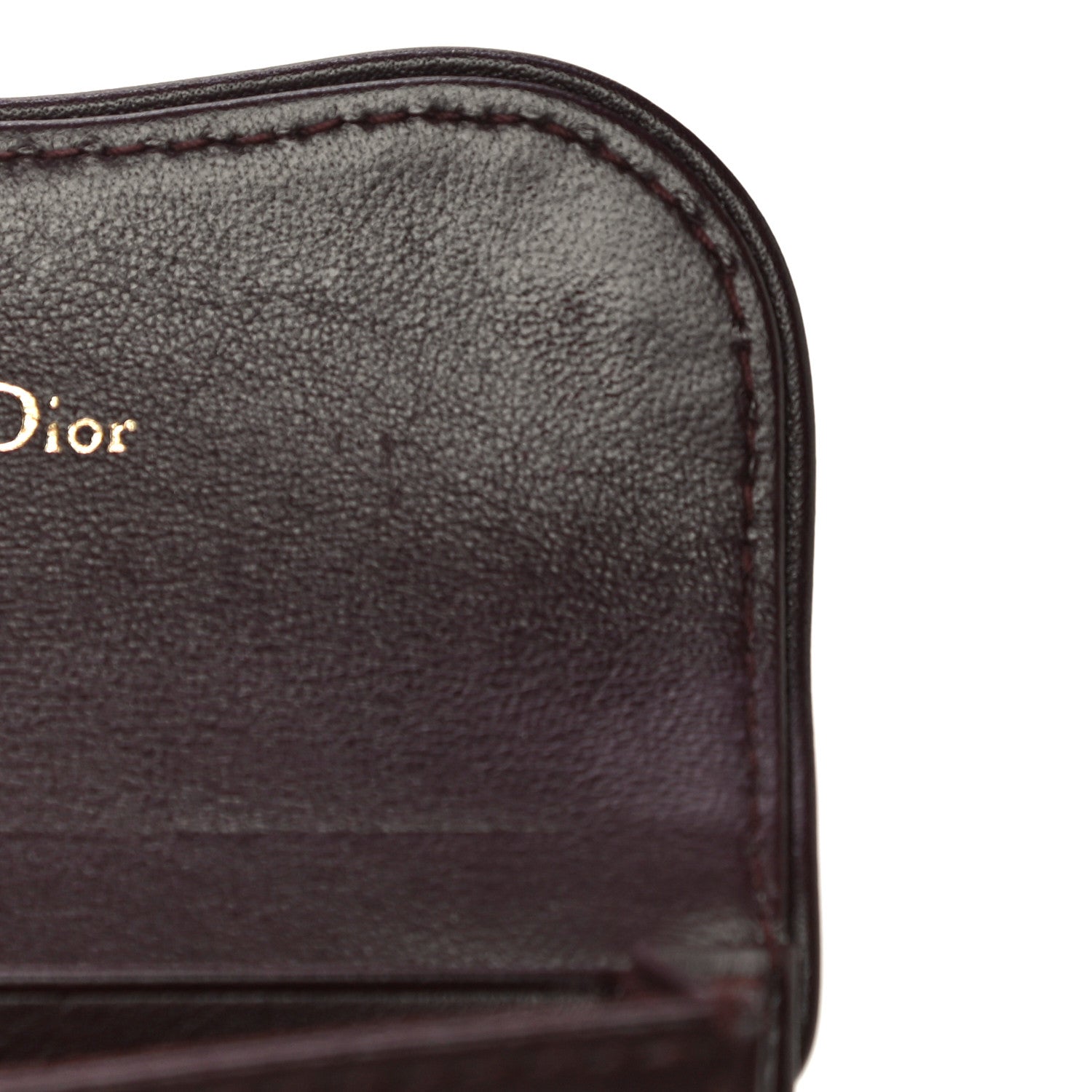 Christian Dior Oblique Saddle Card Holder Bordeaux 7 of 12