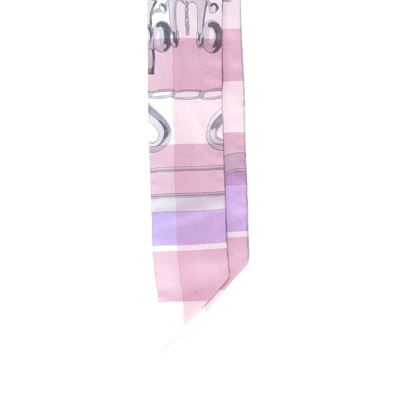 Silk Mors Et Gourmettes Vichy Twilly Parme Mauve White