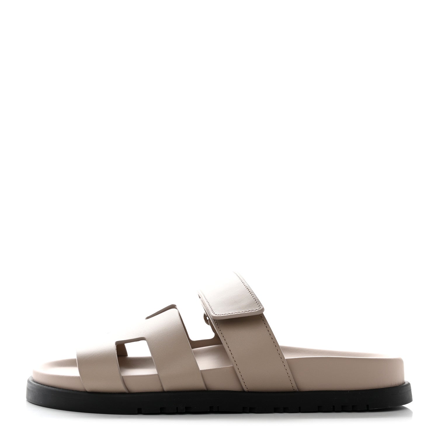 Hermes Calfskin Womens Chypre Sandals 36 Beige Mastic 1 of 12
